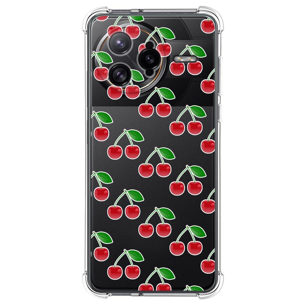 Funda Silicona Antigolpes para Xiaomi Poco F7 Ultra 5G diseño Cerezas Dibujos