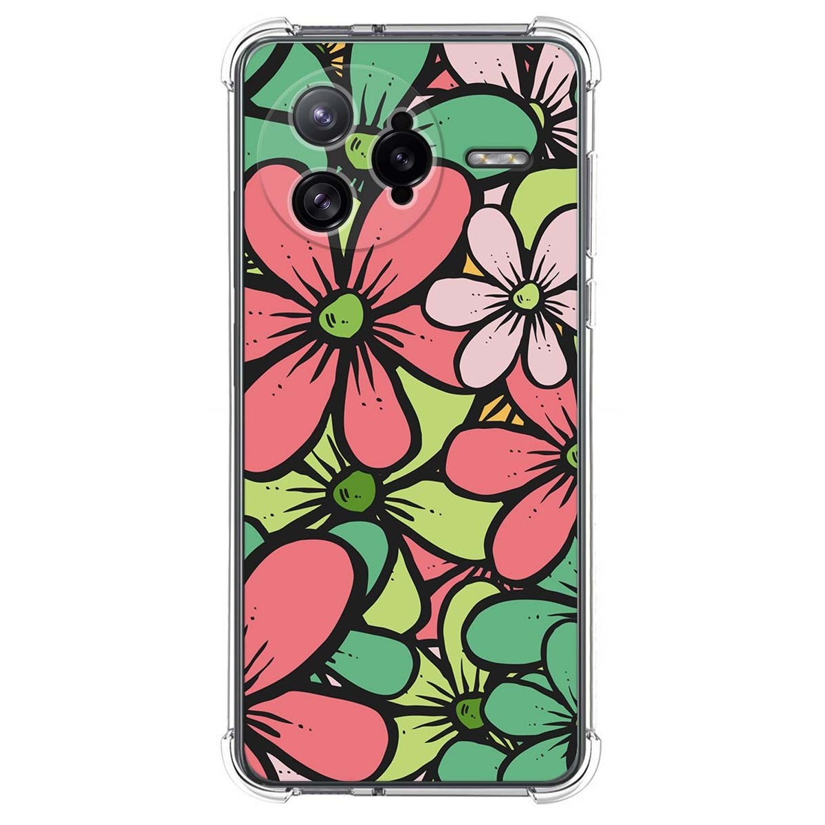 Funda Silicona Antigolpes para Xiaomi Poco F7 Ultra 5G diseño Flores 02 Dibujos