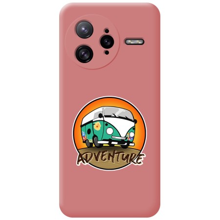 Funda Silicona Líquida Rosa para Xiaomi Poco F7 Ultra 5G diseño Adventure Dibujos