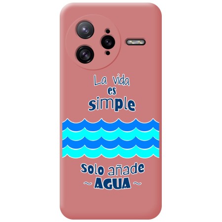 Funda Silicona Líquida Rosa para Xiaomi Poco F7 Ultra 5G diseño Agua Dibujos