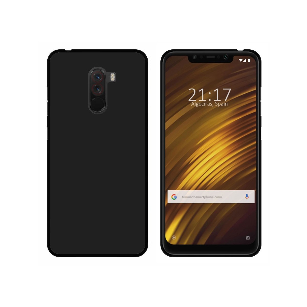 Funda Gel Tpu para Xiaomi Pocophone F1 Color Negra
