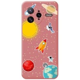 Funda Silicona Líquida Rosa para Xiaomi Poco F7 Ultra 5G diseño Espacio Dibujos