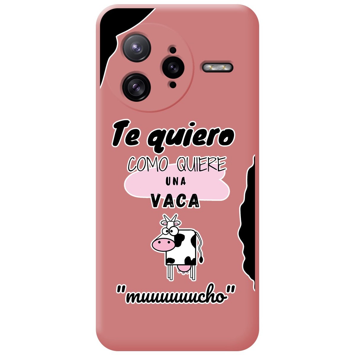 Funda Silicona Líquida Rosa para Xiaomi Poco F7 Ultra 5G diseño Vaca Dibujos