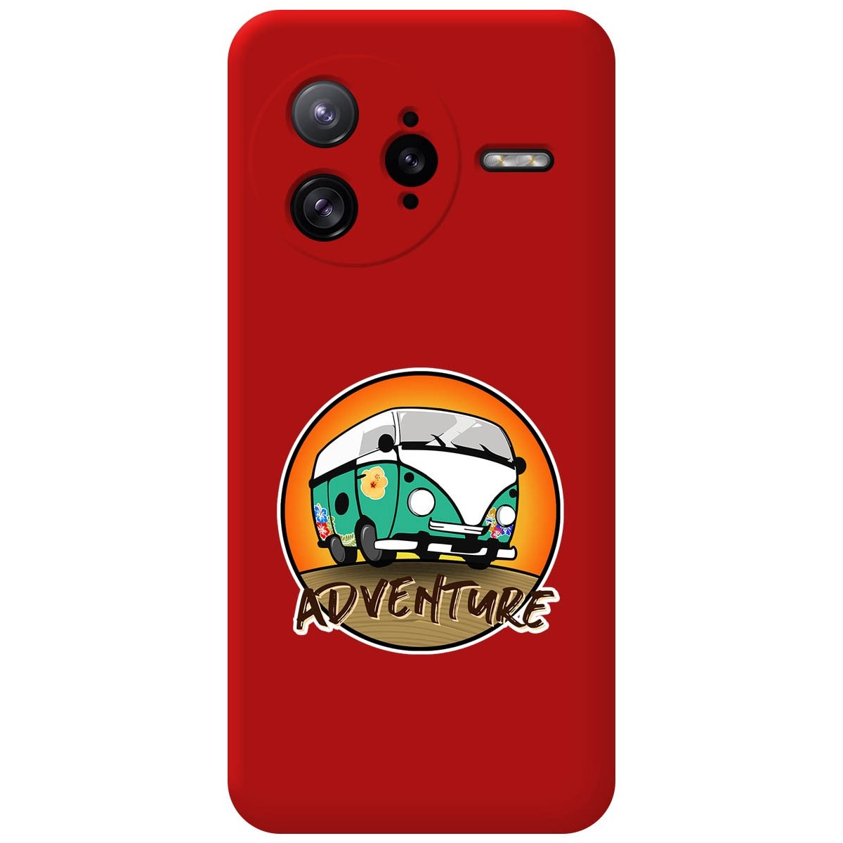 Funda Silicona Líquida Roja para Xiaomi Poco F7 Ultra 5G diseño Adventure Dibujos