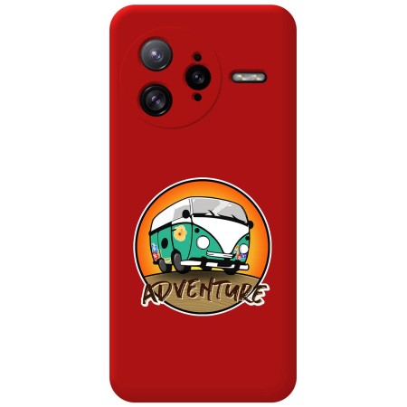 Funda Silicona Líquida Roja para Xiaomi Poco F7 Ultra 5G diseño Adventure Dibujos