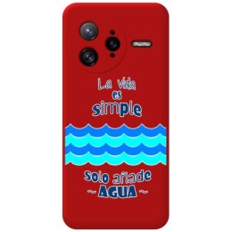 Funda Silicona Líquida Roja para Xiaomi Poco F7 Ultra 5G diseño Agua Dibujos