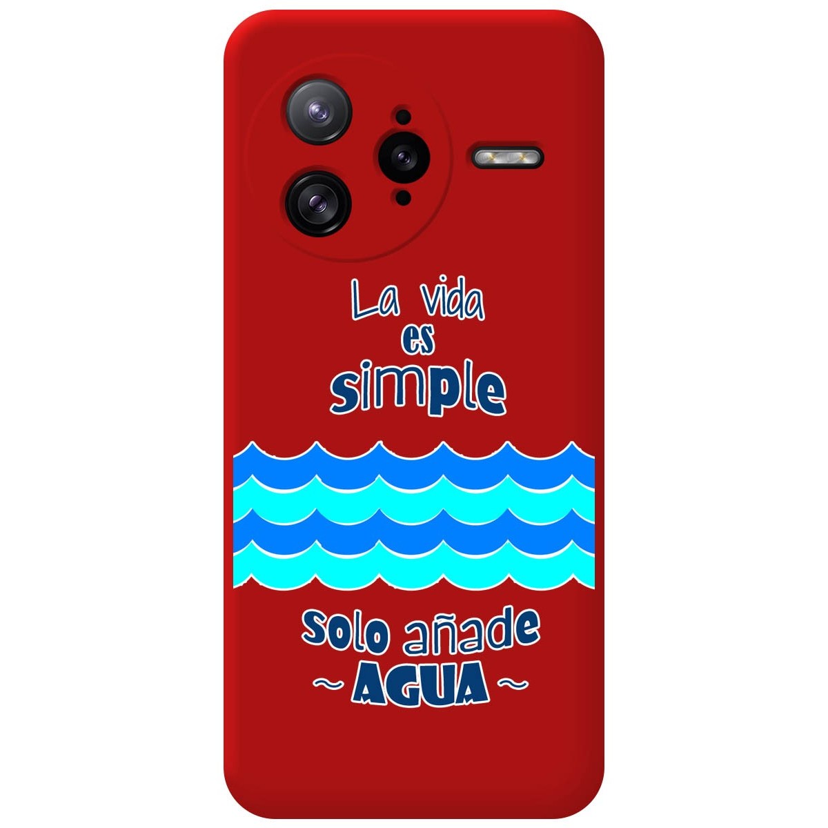 Funda Silicona Líquida Roja para Xiaomi Poco F7 Ultra 5G diseño Agua Dibujos