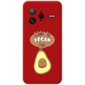 Funda Silicona Líquida Roja para Xiaomi Poco F7 Ultra 5G diseño Vegan Life Dibujos
