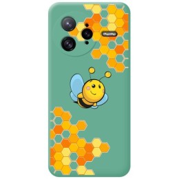 Funda Silicona Líquida Verde para Xiaomi Poco F7 Ultra 5G diseño Abeja Dibujos