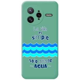Funda Silicona Líquida Verde para Xiaomi Poco F7 Ultra 5G diseño Agua Dibujos