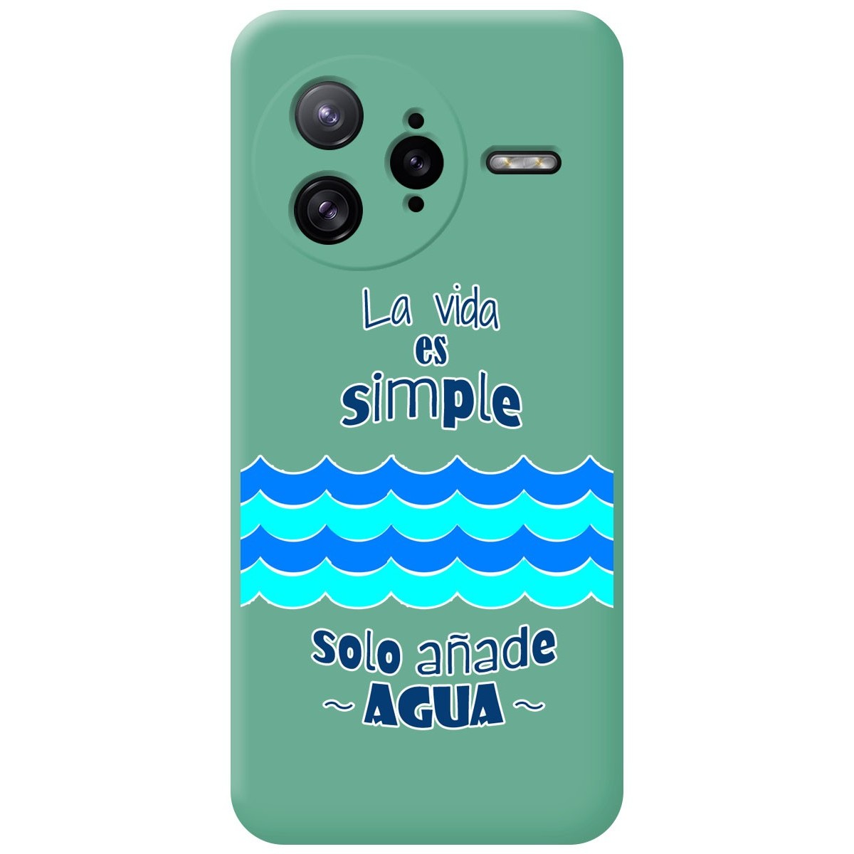 Funda Silicona Líquida Verde para Xiaomi Poco F7 Ultra 5G diseño Agua Dibujos