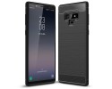 Funda Gel Tpu Tipo Carbon Negra para Samsung Galaxy Note 9