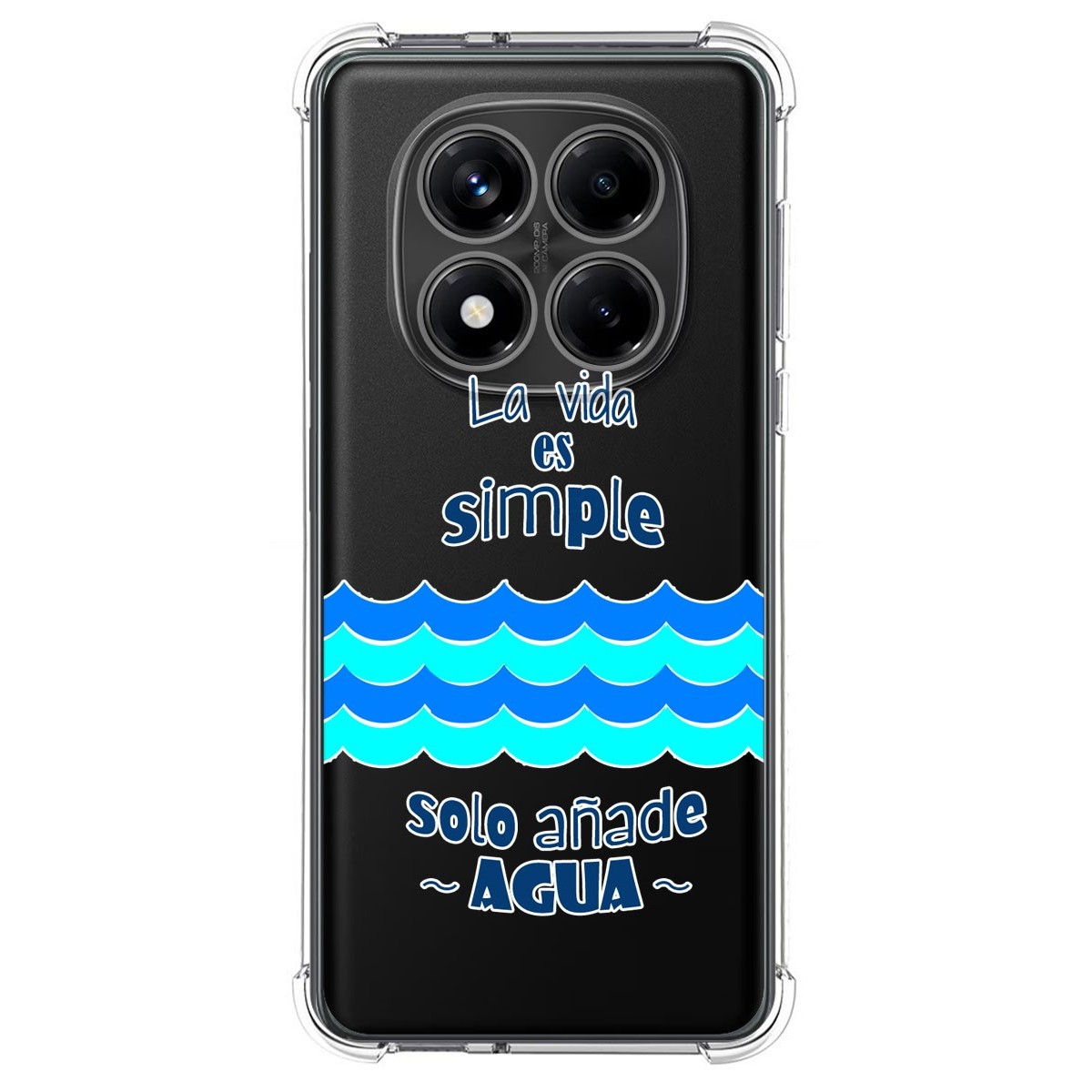 Funda Silicona Antigolpes para Xiaomi Redmi Note 14 Pro 4G diseño Agua Dibujos
