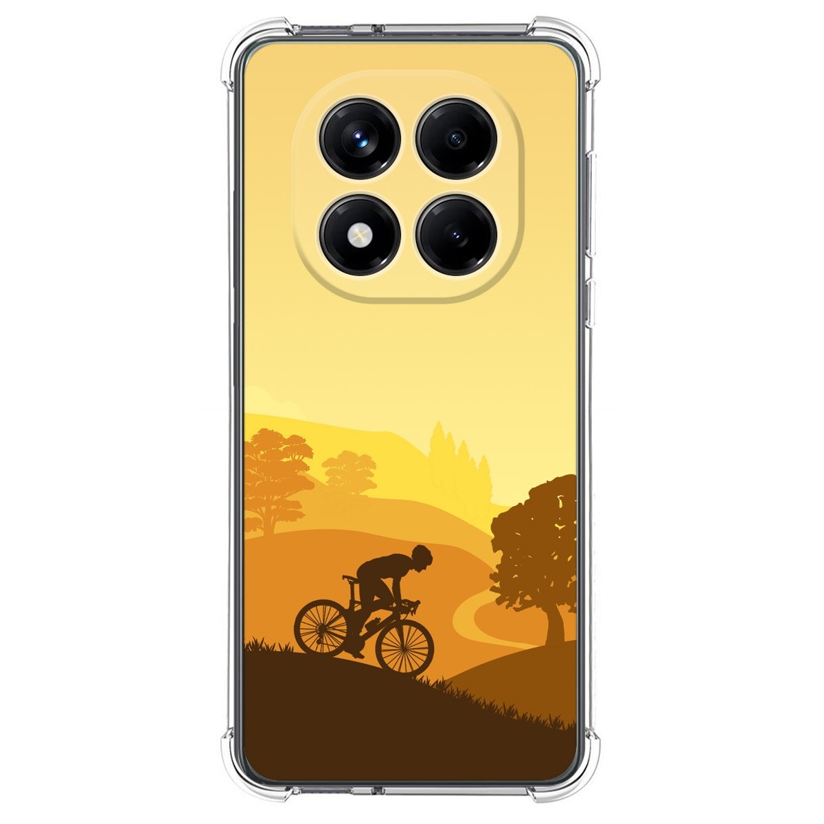 Funda Silicona Antigolpes para Xiaomi Redmi Note 14 Pro 4G diseño Ciclista Dibujos