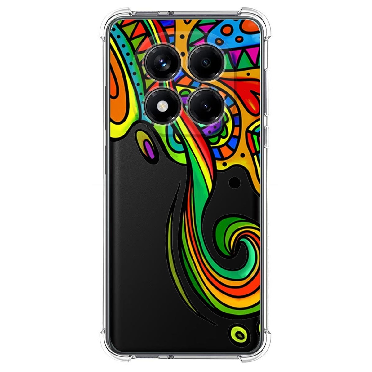 Funda Silicona Antigolpes para Xiaomi Redmi Note 14 Pro 4G diseño Colores Dibujos