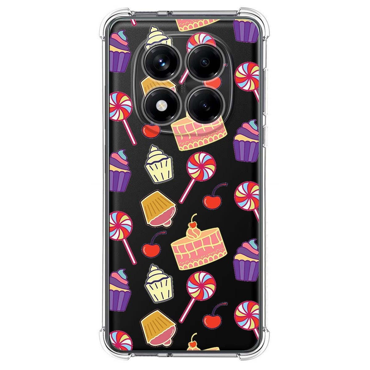 Funda Silicona Antigolpes para Xiaomi Redmi Note 14 Pro 4G diseño Dulces 01 Dibujos