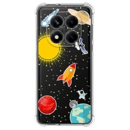 Funda Silicona Antigolpes para Xiaomi Redmi Note 14 Pro 4G diseño Espacio Dibujos