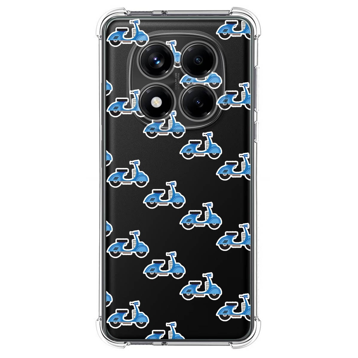 Funda Silicona Antigolpes para Xiaomi Redmi Note 14 Pro 4G diseño Scooter Dibujos