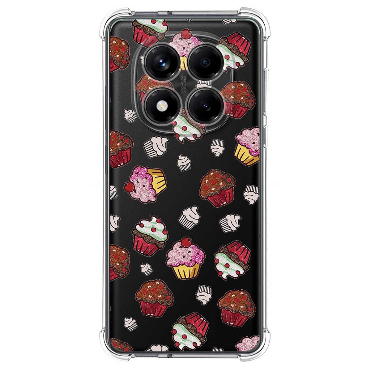 Funda Silicona Antigolpes para Xiaomi Redmi Note 14 Pro 4G diseño Muffins Dibujos