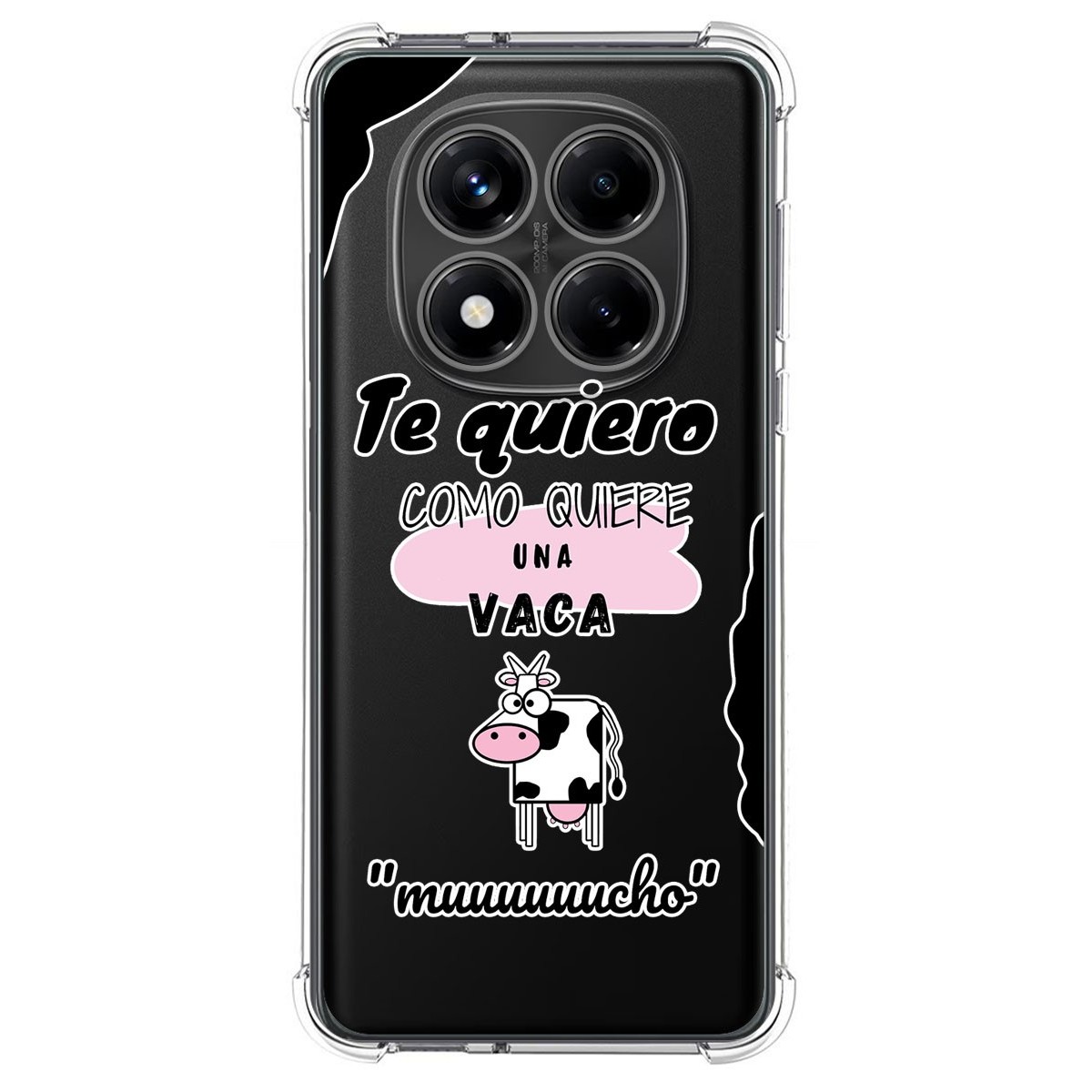 Funda Silicona Antigolpes para Xiaomi Redmi Note 14 Pro 4G diseño Vaca Dibujos