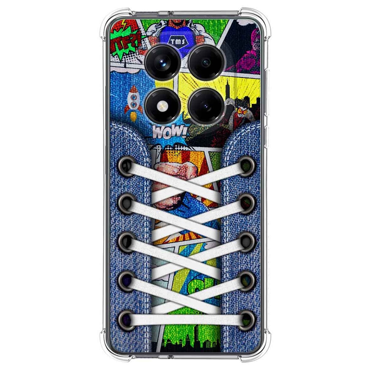 Funda Silicona Antigolpes para Xiaomi Redmi Note 14 Pro 4G diseño Zapatillas 14 Dibujos