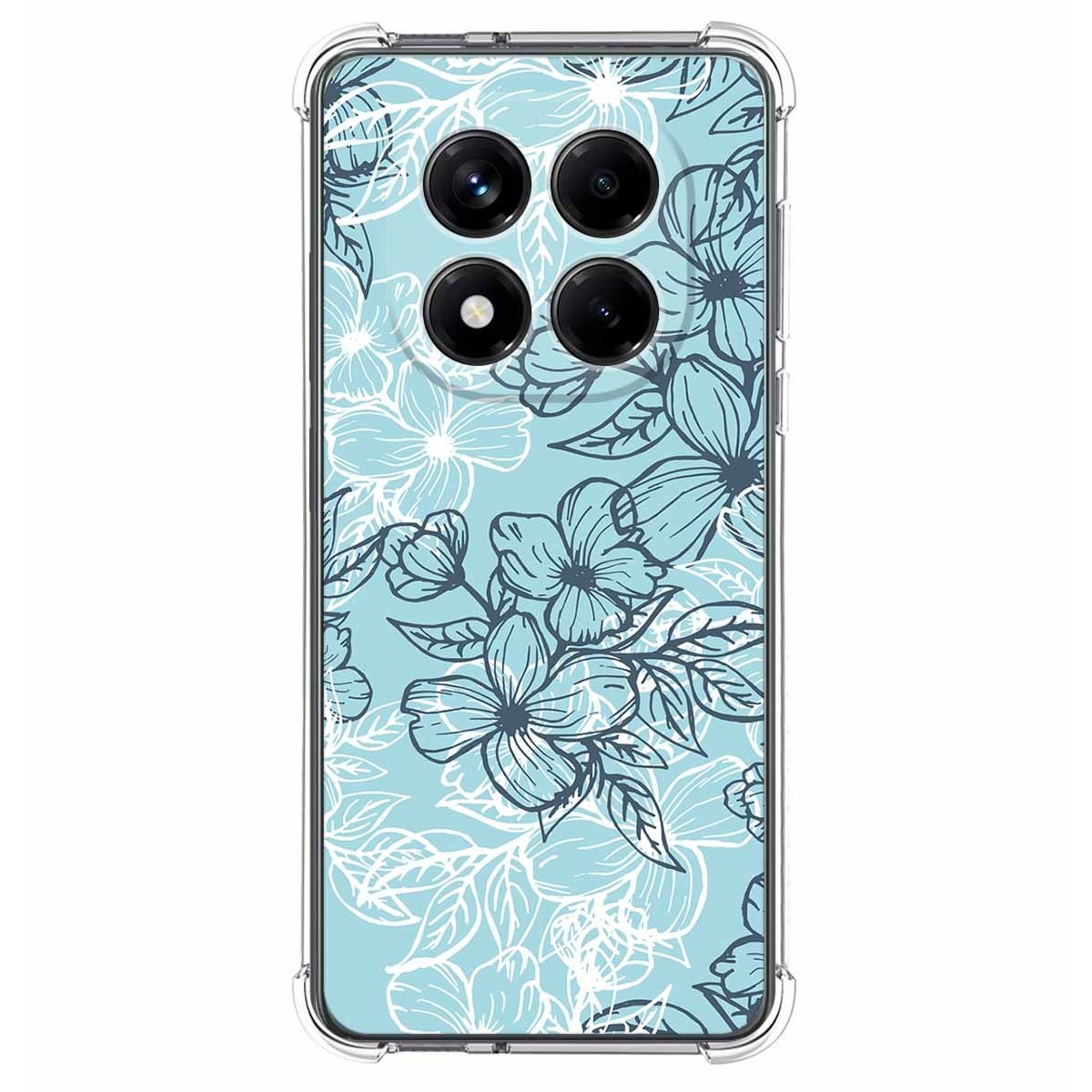 Funda Silicona Antigolpes para Xiaomi Redmi Note 14 Pro 4G diseño Flores 03 Dibujos