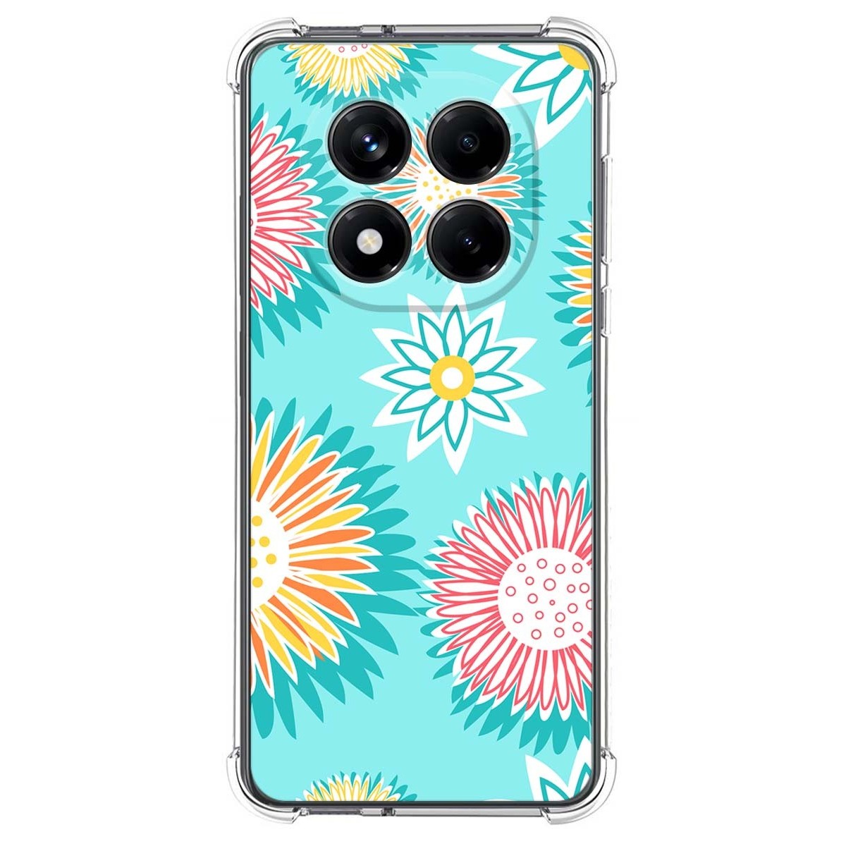 Funda Silicona Antigolpes para Xiaomi Redmi Note 14 Pro 4G diseño Flores 05 Dibujos