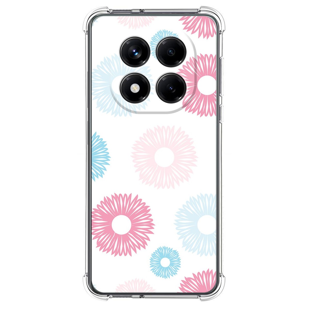 Funda Silicona Antigolpes para Xiaomi Redmi Note 14 Pro 4G diseño Flores 06 Dibujos