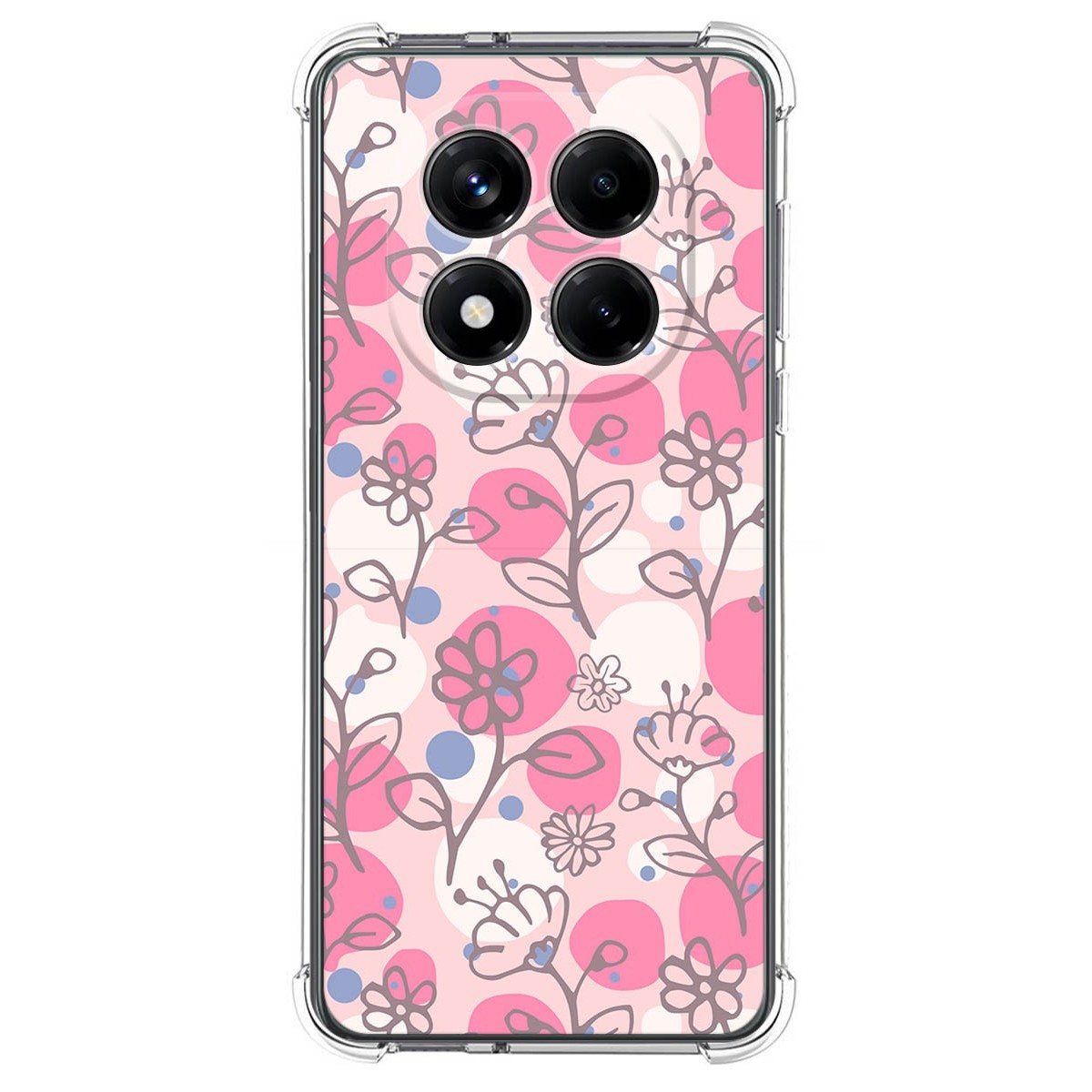 Funda Silicona Antigolpes para Xiaomi Redmi Note 14 Pro 4G diseño Flores 07 Dibujos