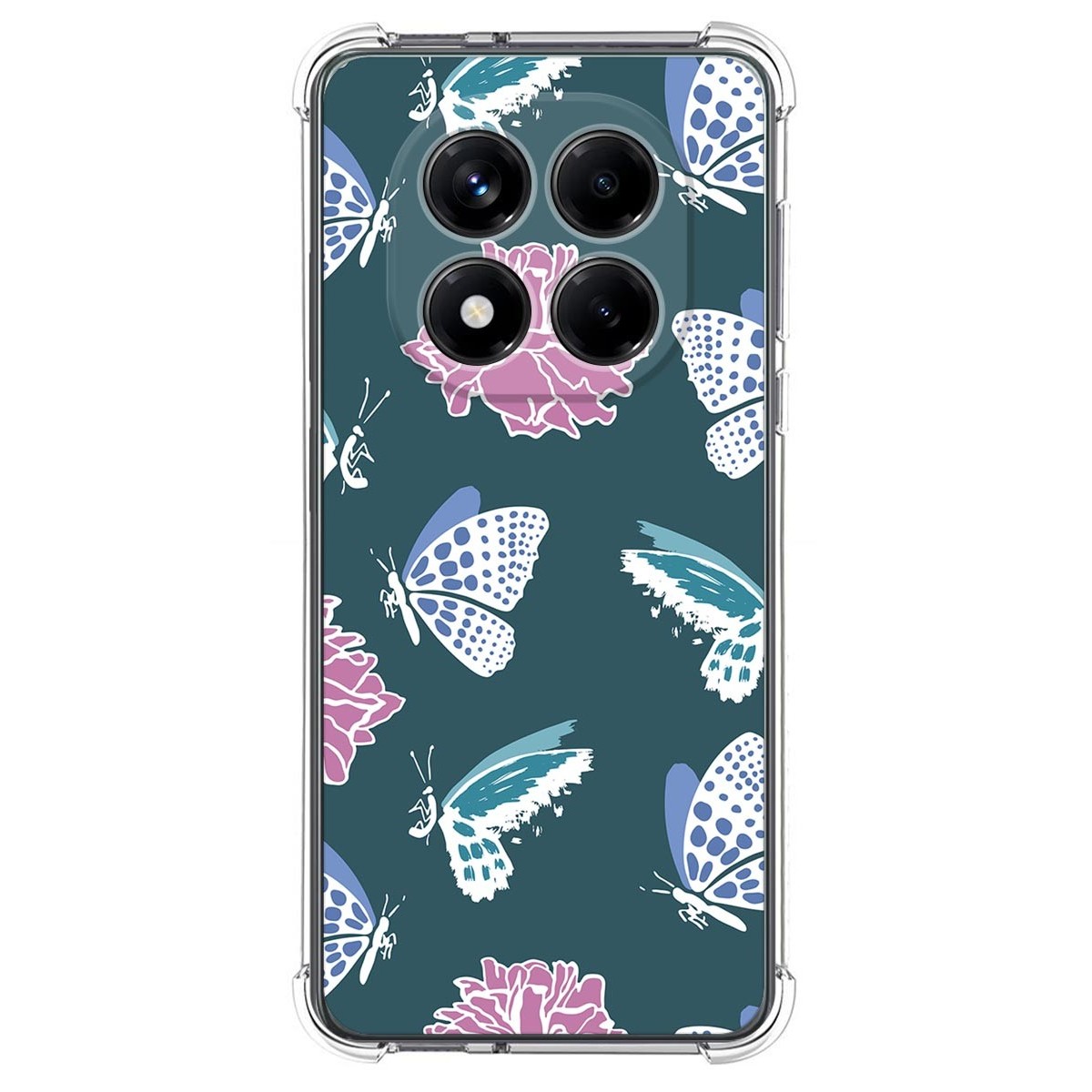 Funda Silicona Antigolpes para Xiaomi Redmi Note 14 Pro 4G diseño Flores 10 Dibujos