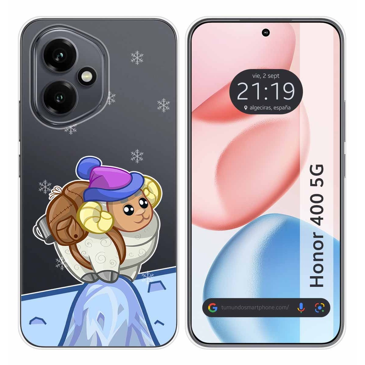Funda Silicona Transparente para Huawei Honor 400 5G diseño Cabra Dibujos
