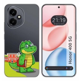 Funda Silicona Transparente para Huawei Honor 400 5G diseño Coco Dibujos