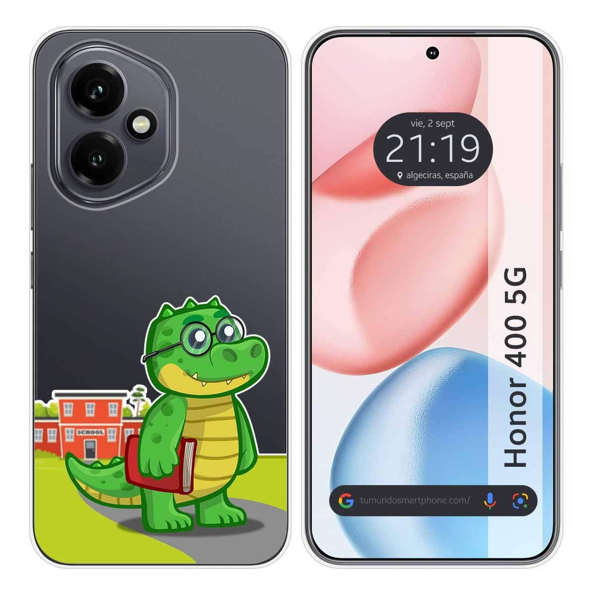 Funda Silicona Transparente para Huawei Honor 400 5G diseño Coco Dibujos