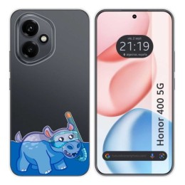 Funda Silicona Transparente para Huawei Honor 400 5G diseño Hipo Dibujos