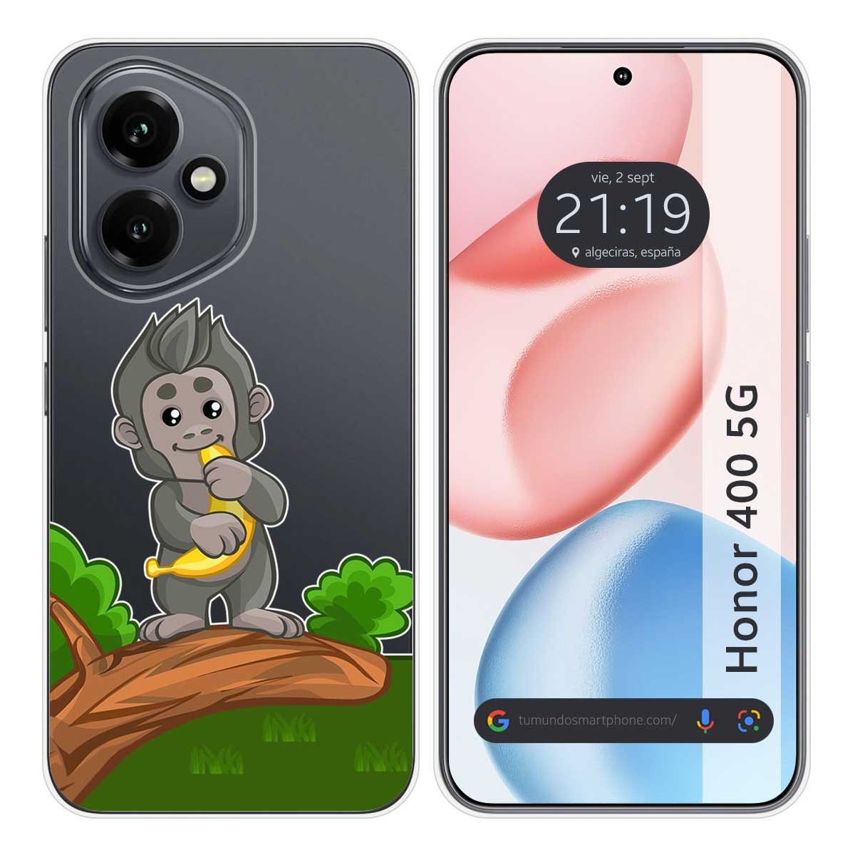 Funda Silicona Transparente para Huawei Honor 400 5G diseño Mono Dibujos