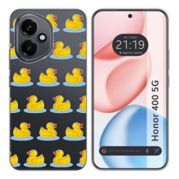 Funda Silicona Transparente para Huawei Honor 400 5G diseño Pato Dibujos