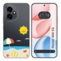Funda Silicona Transparente para Huawei Honor 400 5G diseño Playa Dibujos