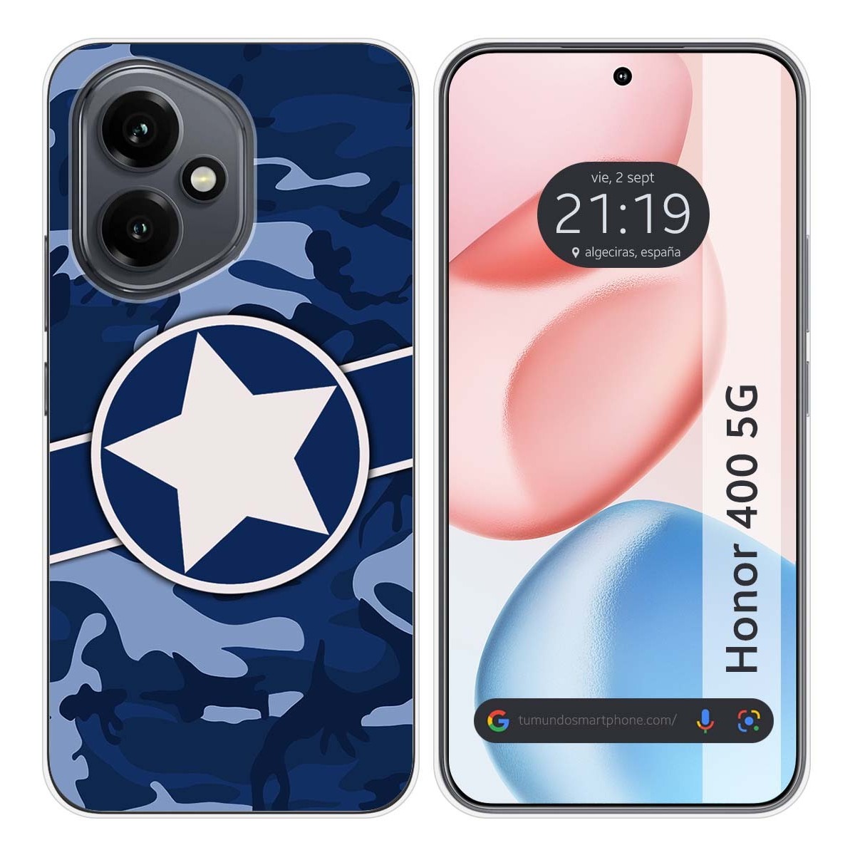 Funda Silicona para Huawei Honor 400 5G diseño Camuflaje 03 Dibujos