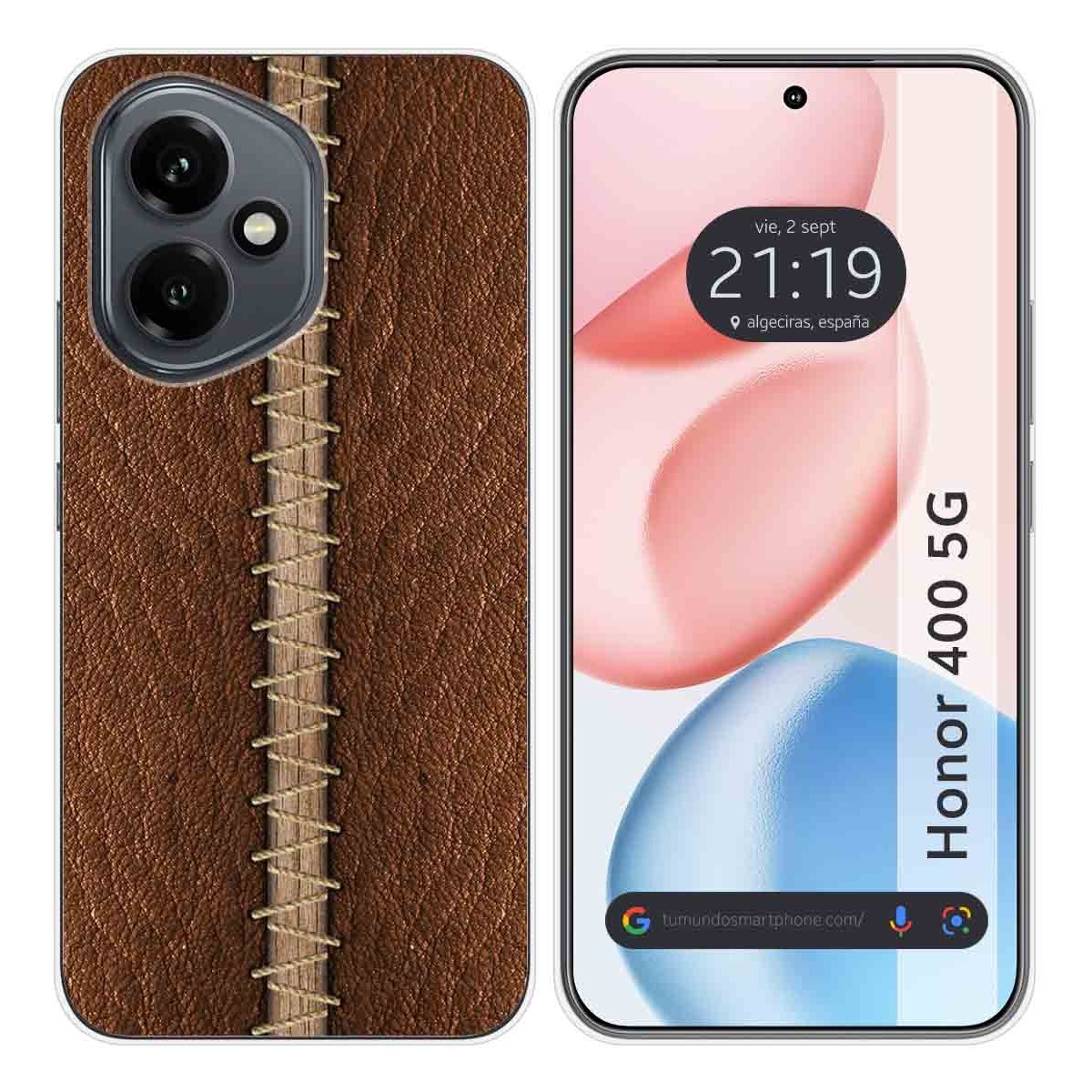 Funda Silicona para Huawei Honor 400 5G diseño Cuero 01 Dibujos