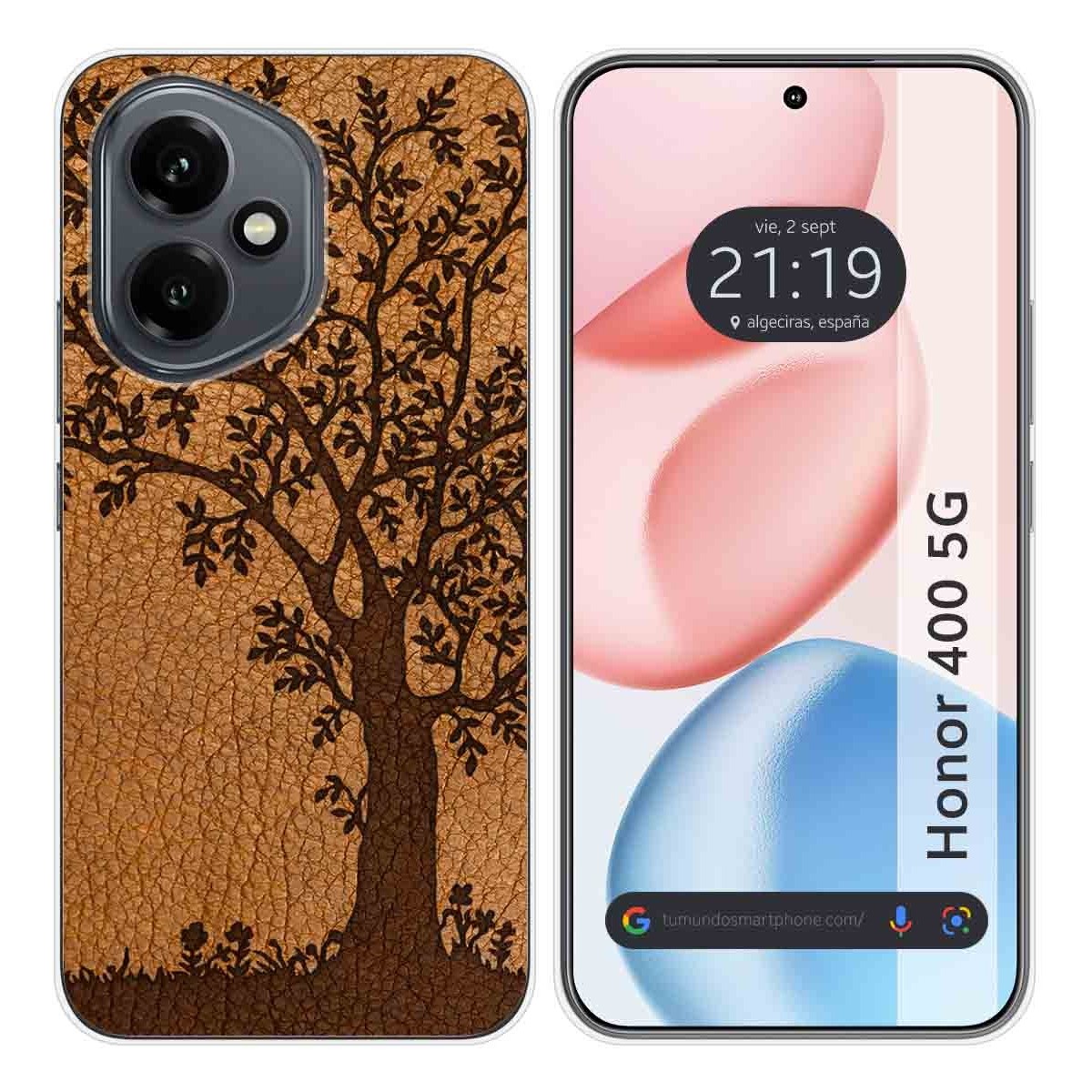 Funda Silicona para Huawei Honor 400 5G diseño Cuero 03 Dibujos