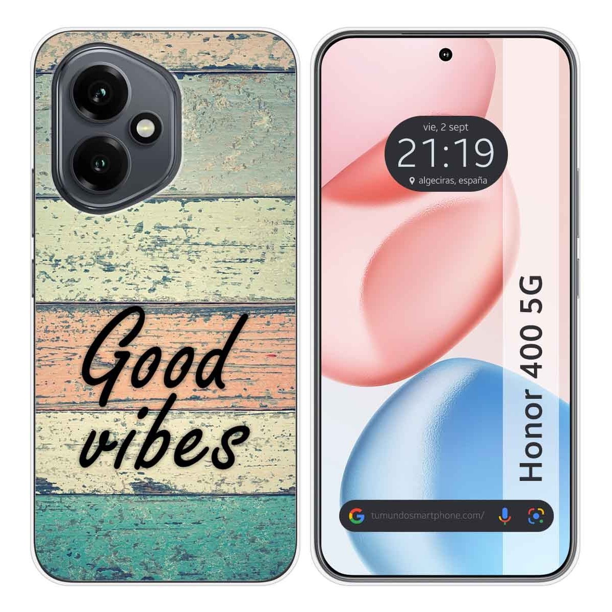 Funda Silicona para Huawei Honor 400 5G diseño Madera 01 Dibujos
