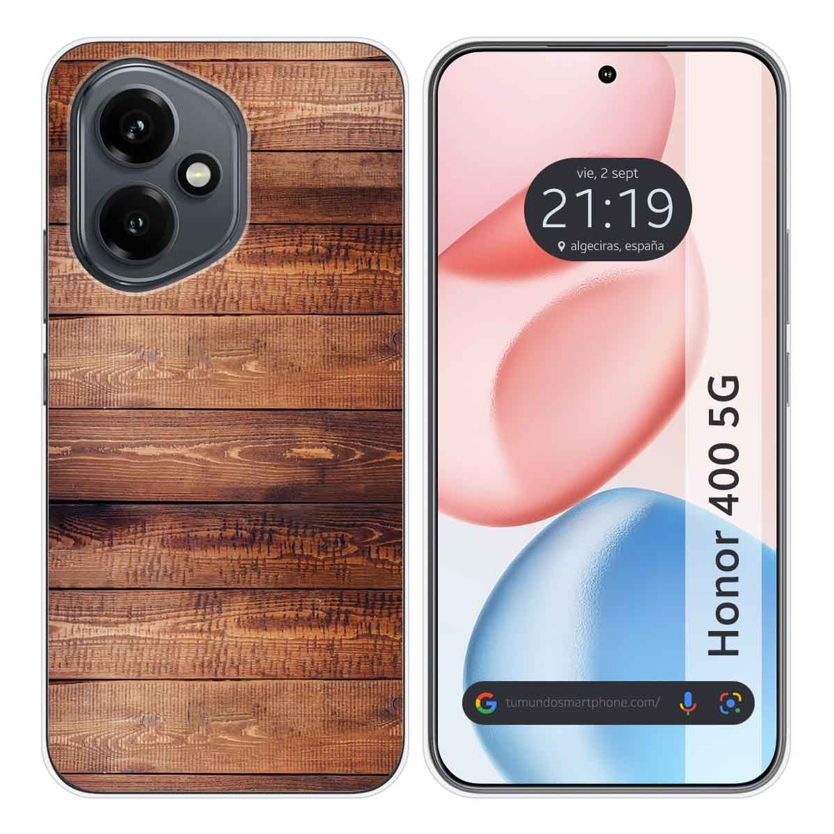 Funda Silicona para Huawei Honor 400 5G diseño Madera 02 Dibujos