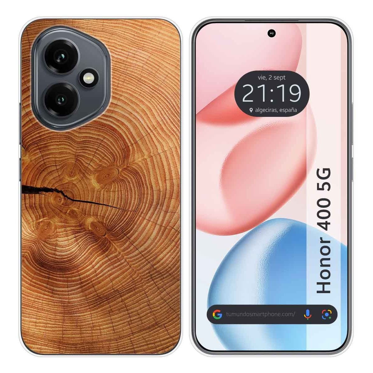 Funda Silicona para Huawei Honor 400 5G diseño Madera 04 Dibujos