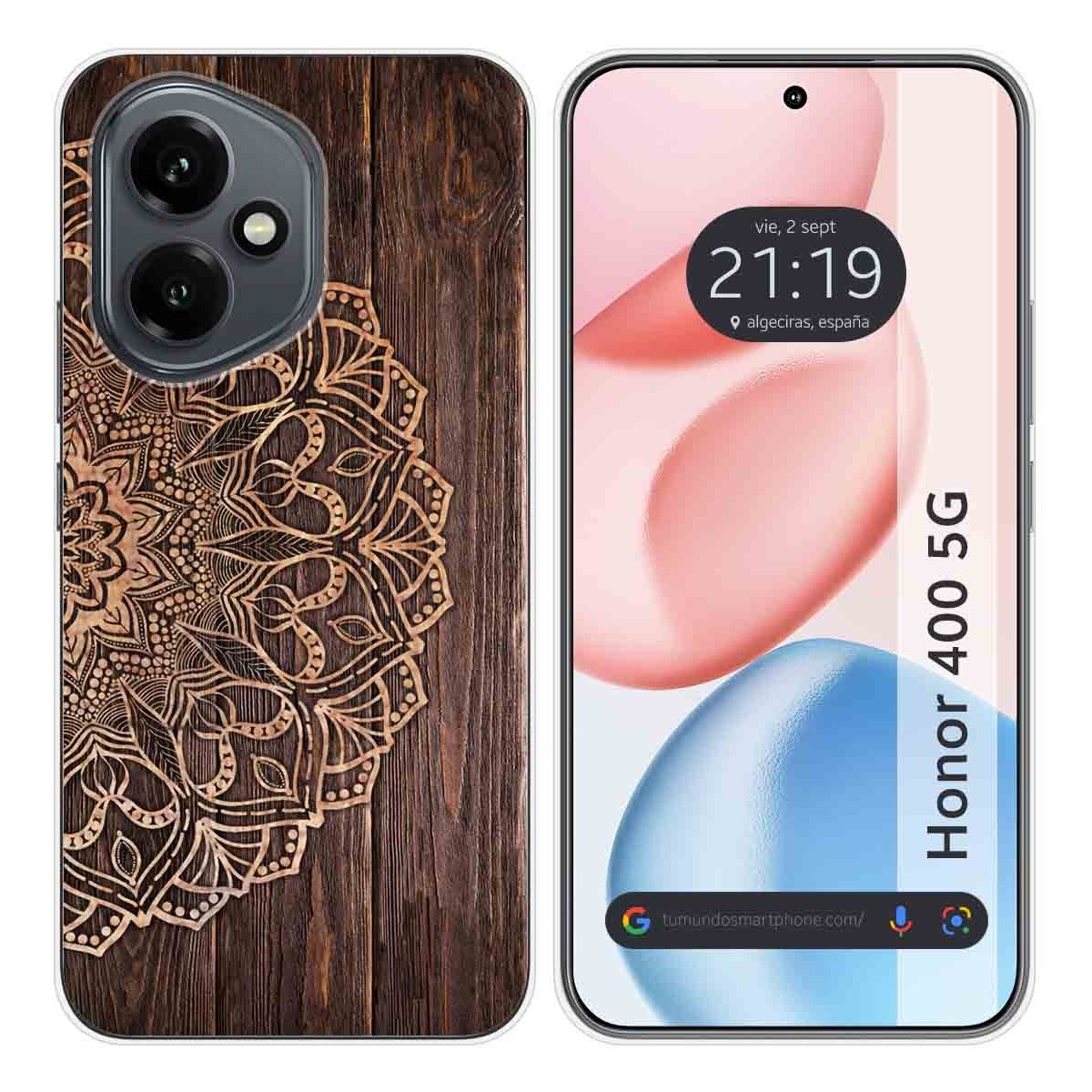 Funda Silicona para Huawei Honor 400 5G diseño Madera 06 Dibujos