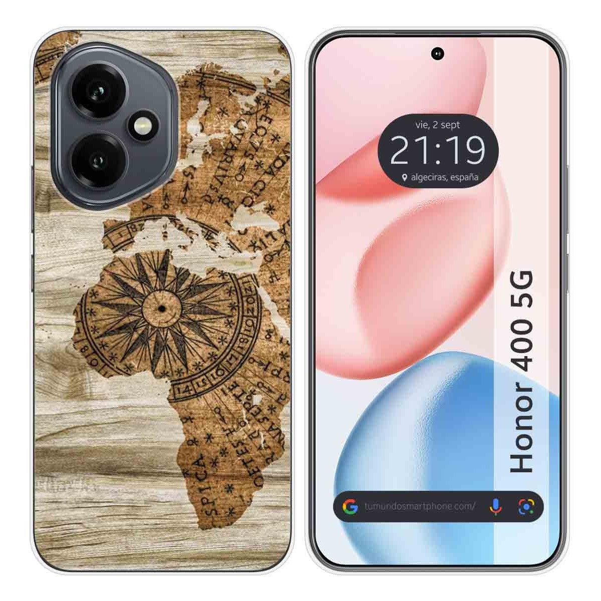 Funda Silicona para Huawei Honor 400 5G diseño Madera 07 Dibujos