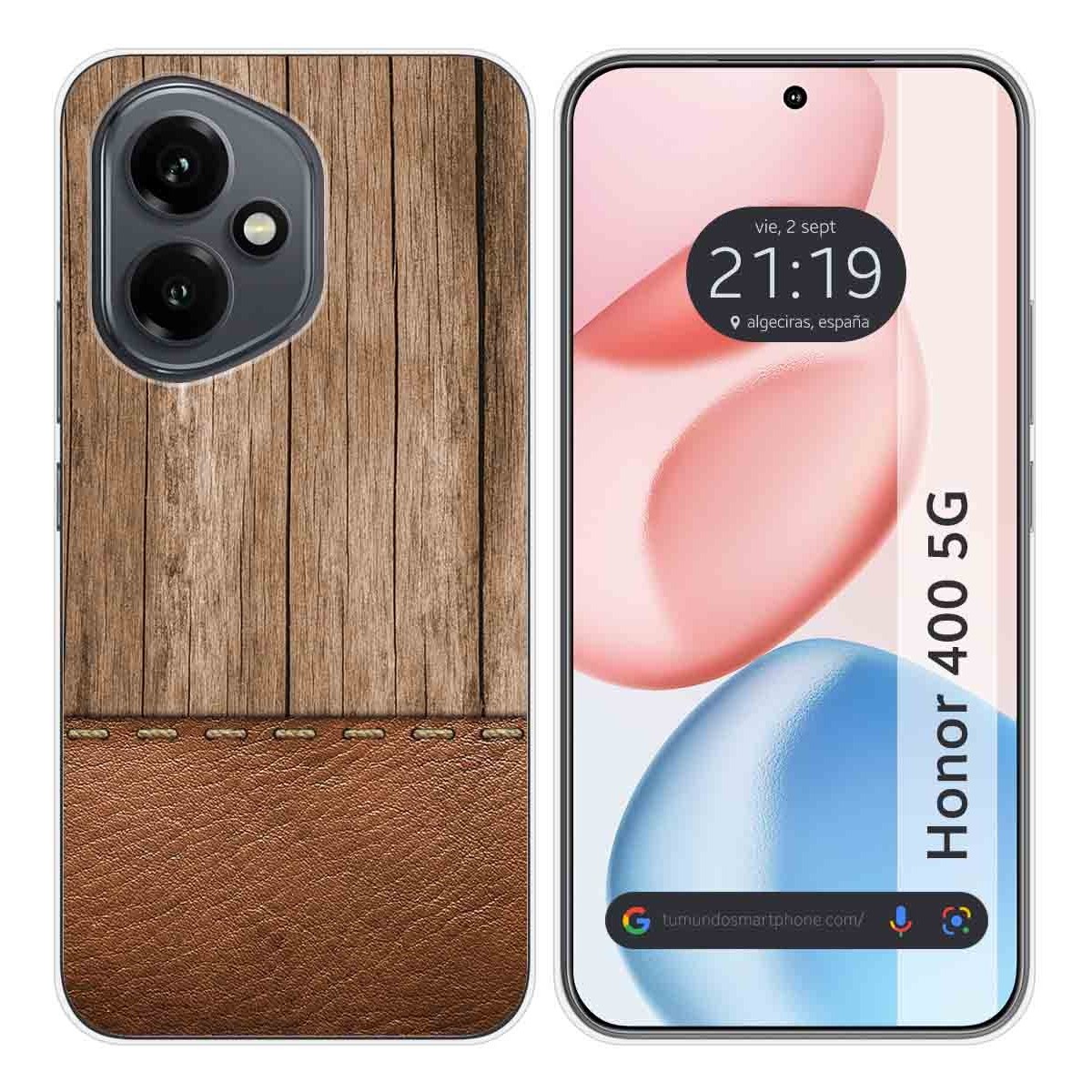 Funda Silicona para Huawei Honor 400 5G diseño Madera 09 Dibujos