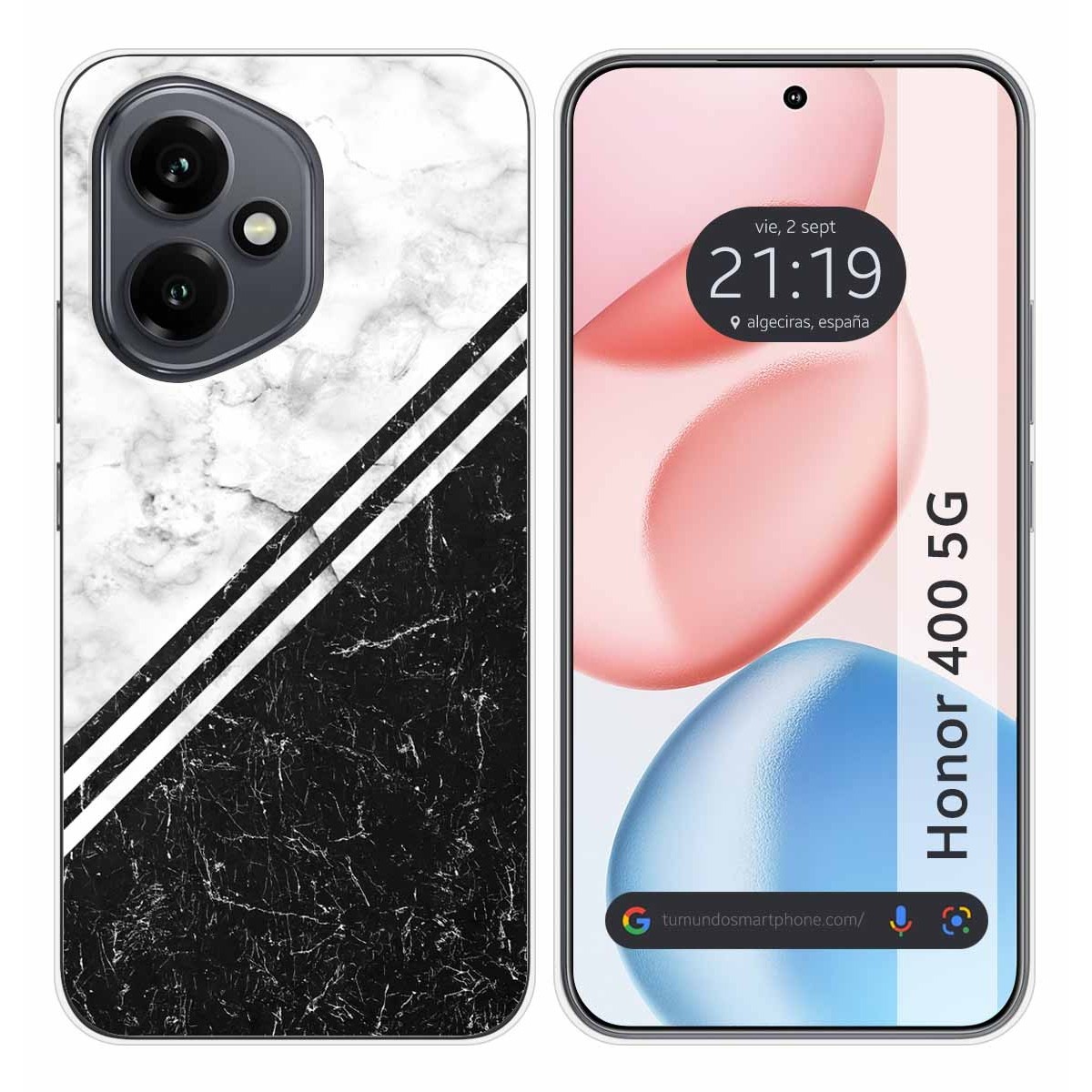 Funda Silicona para Huawei Honor 400 5G diseño Mármol 01 Dibujos