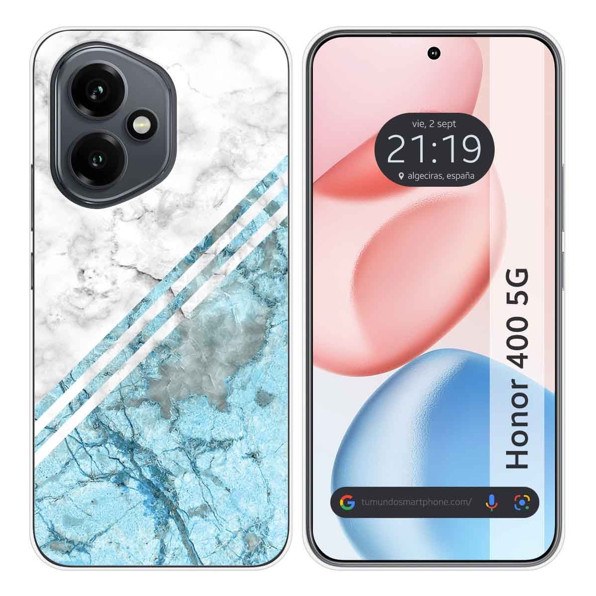 Funda Silicona para Huawei Honor 400 5G diseño Mármol 02 Dibujos