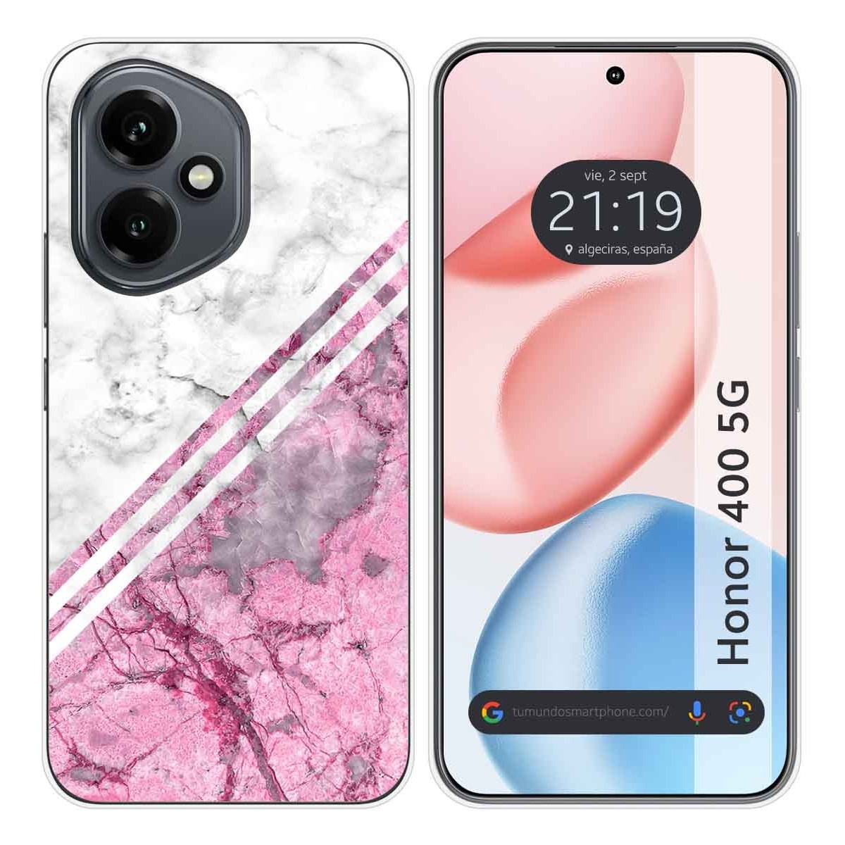 Funda Silicona para Huawei Honor 400 5G diseño Mármol 03 Dibujos