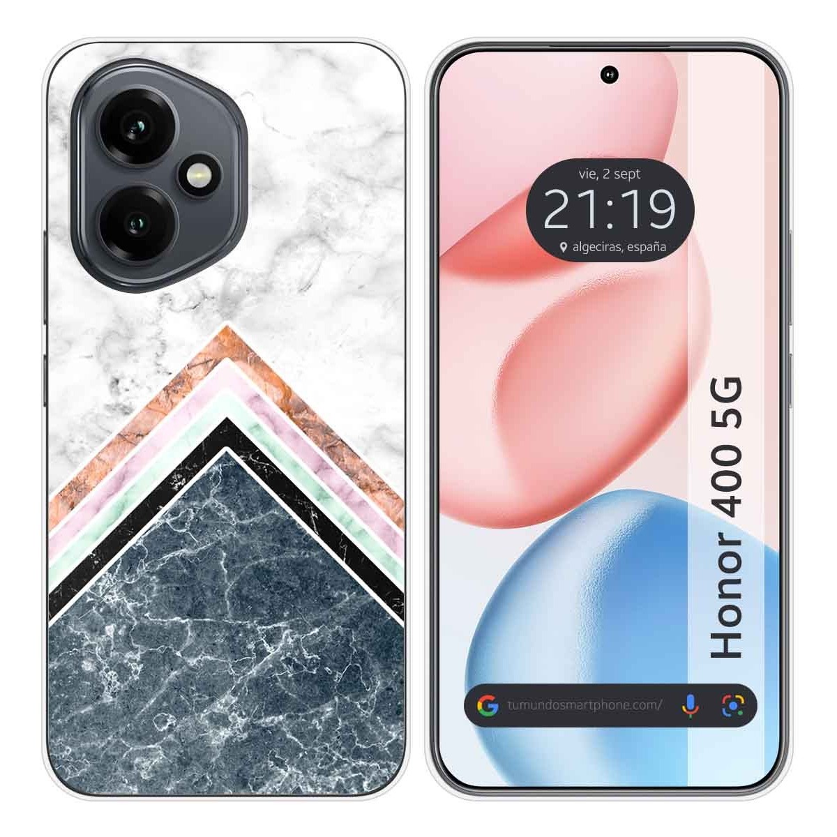 Funda Silicona para Huawei Honor 400 5G diseño Mármol 05 Dibujos